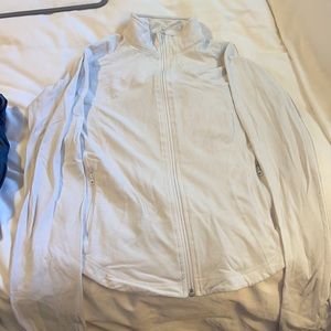 Lulu lemon white zip up